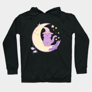 Kitty on the moon Hoodie